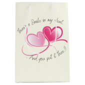 Glimlach in mijn hart Valentijns Medium Cadeauzakje (Voorkant)