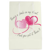 Glimlach in mijn hart Valentijns Medium Cadeauzakje (Achterkant)