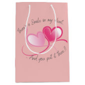 Glimlach in mijn hart Valentijns Medium Cadeauzakje (Voorkant)