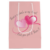 Glimlach in mijn hart Valentijns Medium Cadeauzakje (Achterkant)
