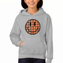 Glimlach in Pumpkin Gingham Hoodie