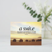 Glimlach Inspirerend Briefkaart (Staand voorkant)