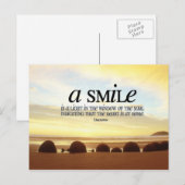 Glimlach Inspirerend Briefkaart (Voorkant / Achterkant)