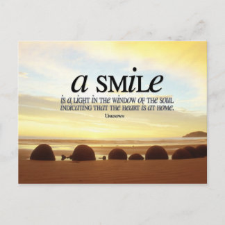 Glimlach Inspirerend Briefkaart