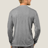 Glimlach, inspirerend tekst ontwerp Tri-Blend shirt (Achterkant volledig)