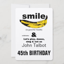 Glimlach is goed voor gezondheid 45th Verjaardag u Kaart