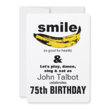 Glimlach is goed voor gezondheid 75e verjaardag ui