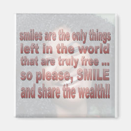 glimlach is vrij magneet