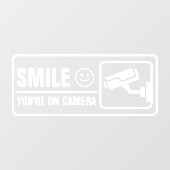 Glimlach Je Bent Op Camera Raamsticker (Vel)