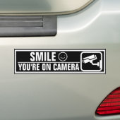 Glimlach Je Staat Op Camera Bumpersticker (Op auto)