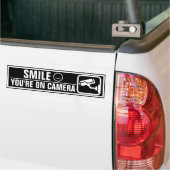 Glimlach Je Staat Op Camera Bumpersticker (Op Truck)