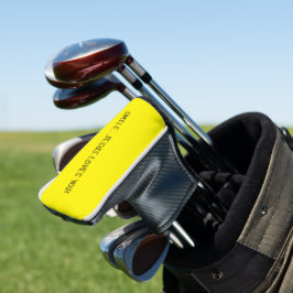 Glimlach, Jezus houdt van je gele gelukkige zonnes Golfheadcover