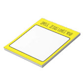 Glimlach, Jezus houdt van je gele gelukkige zonnes Notitieblok (Linkerzijde)