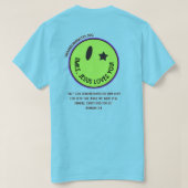 Glimlach, Jezus houdt van je T-shirt (Design achterkant)