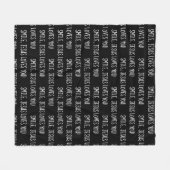 Glimlach, Jezus houdt van zwart en wit Fleece Deken (Voorkant (Horizontaal))