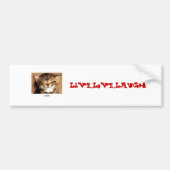 glimlach kat, Live, Love, Laugh Bumpersticker (Voorkant)