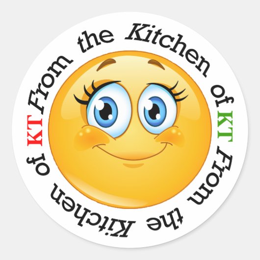 GLIMLACH Keuken Sticker - SRF (Voorkant)