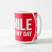 GLIMLACH Maak mijn dag Koffiemok (Voorkant rechts)
