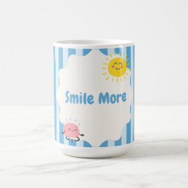 Glimlach meer inspirerende mok | Schattig positief