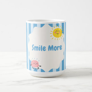 Glimlach meer inspirerende mok | Schattig positief