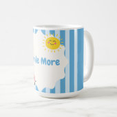 Glimlach meer inspirerende mok | Schattig positief (Voorkant rechts)