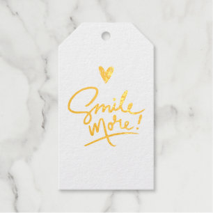 Glimlach Meer, Positieve Spreuken, Wees Gelukkig C Cadeaulabels
