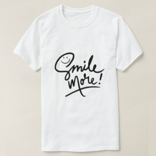 Glimlach Meer – Positieve Typografie T-shirt