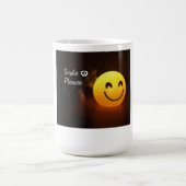 Glimlach met thee koffiemok (Center)