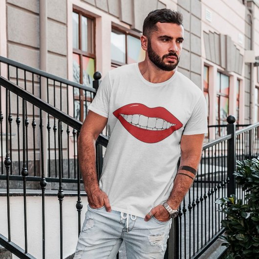 Glimlach Mouth Mannen T-Shirt