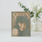 glimlach muziek briefkaart (Staand voorkant)