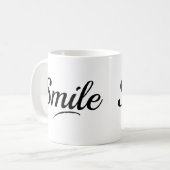 Glimlach Ontwerp Koffiemok /Eigen Ontwerp  (Voorkant links)