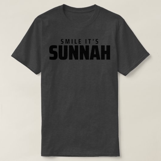 glimlach op de islamitische zonne - kunst 5 t-shirt (Design voorkant)