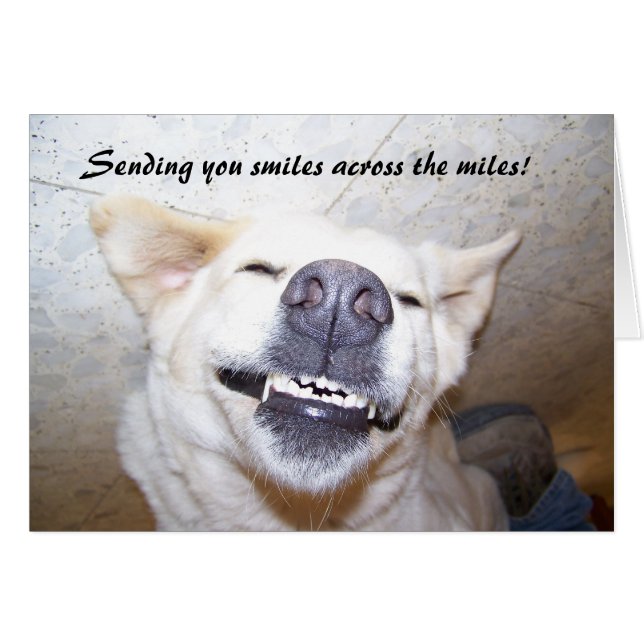 glimlach op de kaart van Miles (Voorkant Horizontaal)