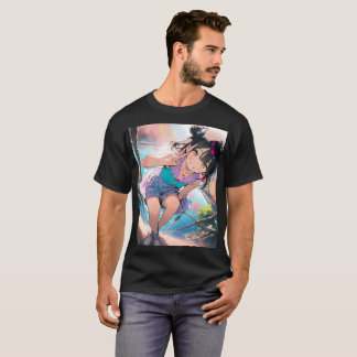 Glimlach op de zonovergoten brug t-shirt
