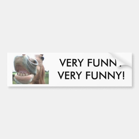 Glimlach Paarden Bumpersticker HEEL GELUID! (Voorkant)