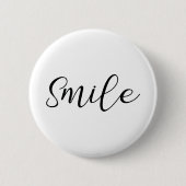 glimlach ronde button 5,7 cm (Voorkant)