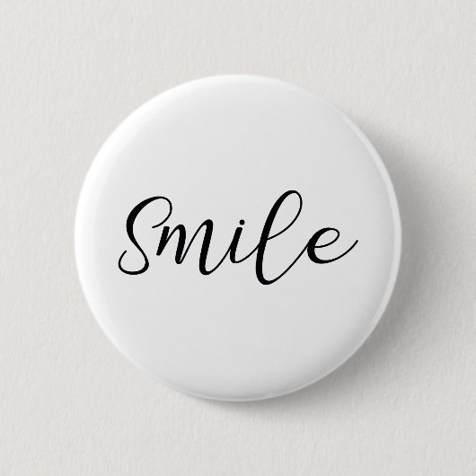 glimlach ronde button 5,7 cm (Voorkant)