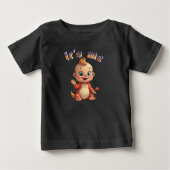 Glimlach, schattige baby en blijdschap. (Voorkant)