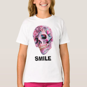 Glimlach Schedel Grafisch T-shirt