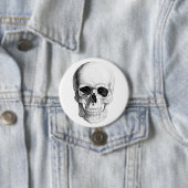 glimlach schedel ronde button 7,6 cm (In situ)