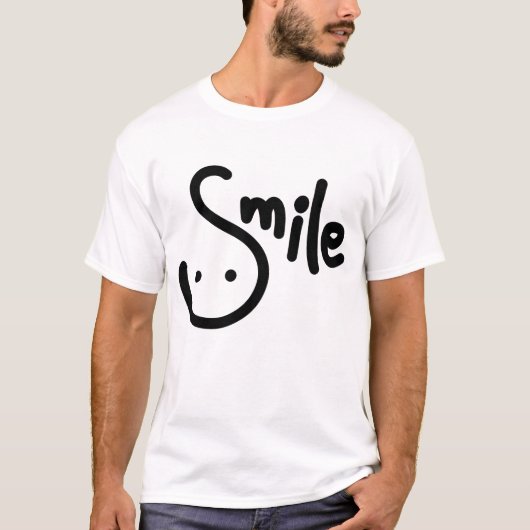 Glimlach schrijven t-shirt (Voorkant)