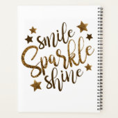 Glimlach, Sparkle, Shine Planner (Achterkant)