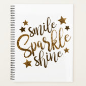 Glimlach, Sparkle, Shine Planner (Voorkant)