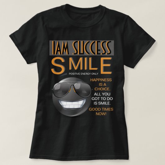 GLIMLACH T-SHIRT (Design voorkant)