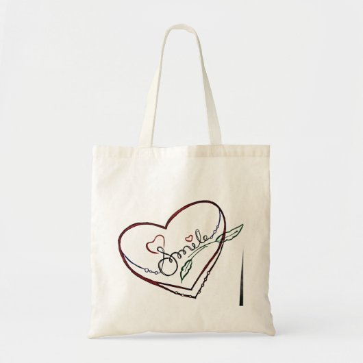 glimlach tote bag (Voorkant)