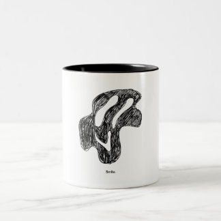 Glimlach Tweekleurige Koffiemok