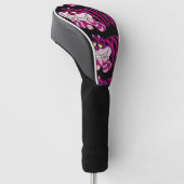 "Glimlach van de Cheshire Cat" Golfheadcover (Schuin)