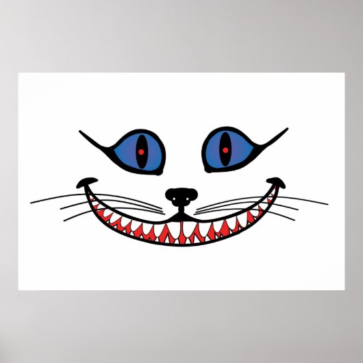 Glimlach van de Cheshire Cat GROOT Poster (Voorkant)