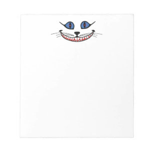 Glimlach van de Cheshire Cat Notitieblok