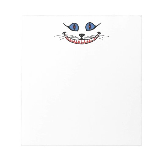 Glimlach van de Cheshire Cat Notitieblok (Voorkant)